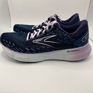 BROOKS Glycerin GTS 20 Peacoat Ocean Lilac Pastel Women’s Running Shoes Size 11